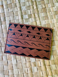 "Loa" Genuine Leather Card Wallet - Na Koa