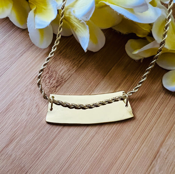 Slider Pendant Nameplate in Small Size