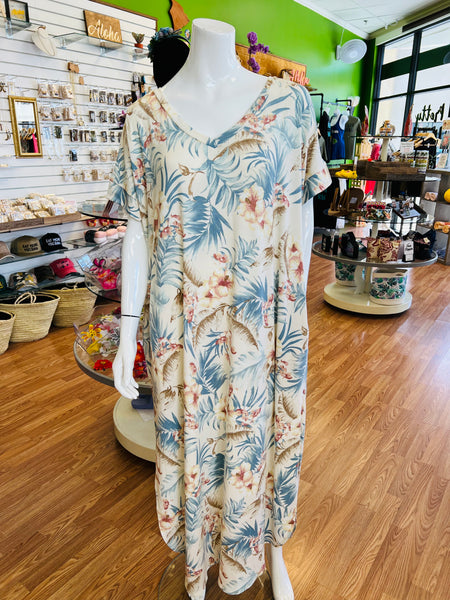 Kelina Floral Pocket Dress - Plus Size