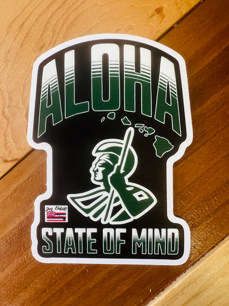 ALOHA State Of Mind Sticker - Raised