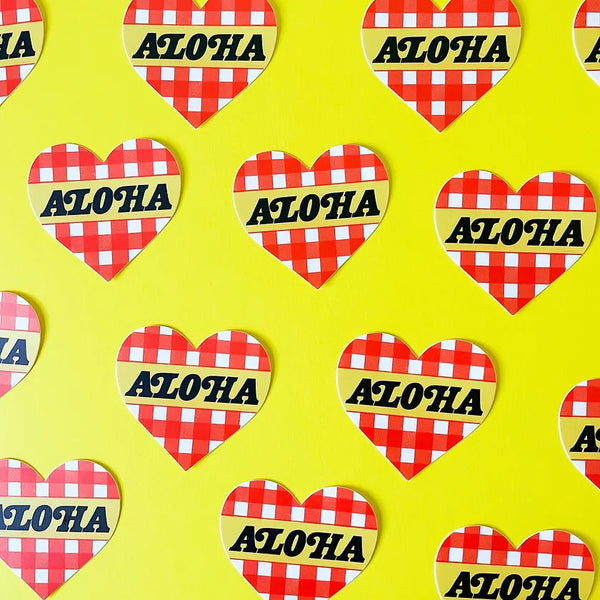 Aloha Heart Sticker