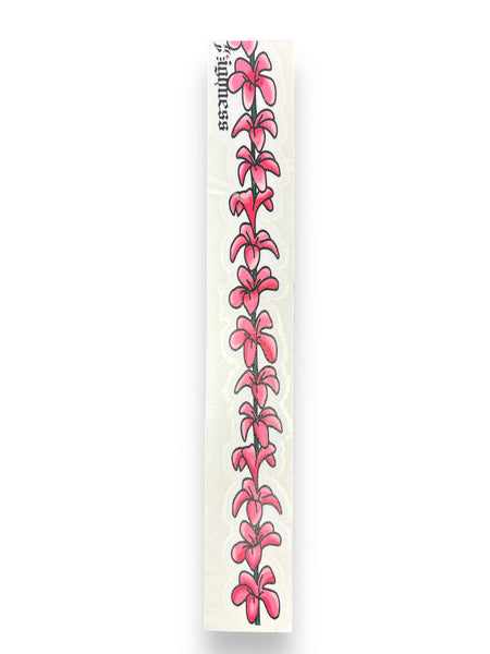 Pink Plumeria Lei Sticker Wraps - Highness