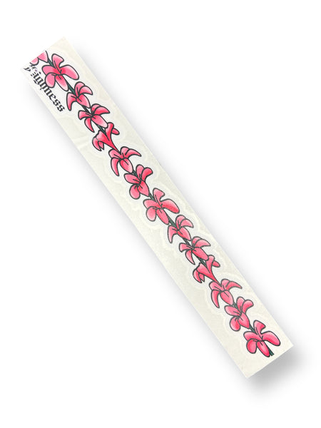 Pink Plumeria Lei Sticker Wraps - Highness