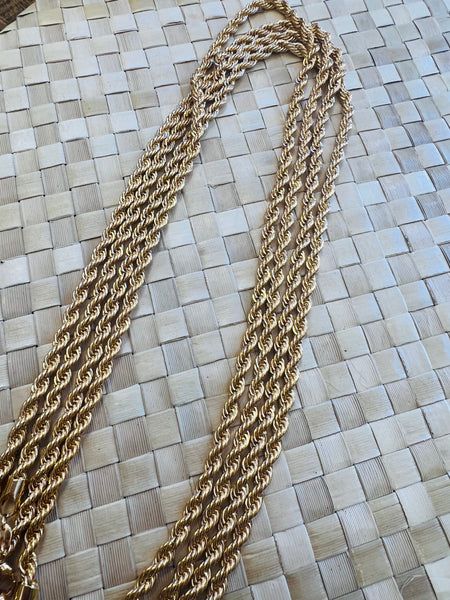 5mm Gold Filled Rope Chains