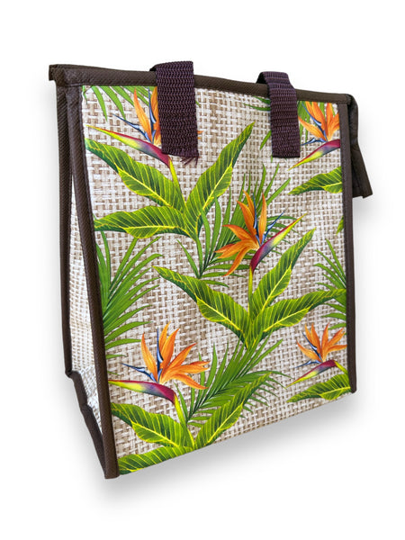 Insulated “Birds of Paradise” Cooler Zipper Bag