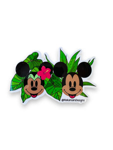 Hawaiian Mickey and Minnie