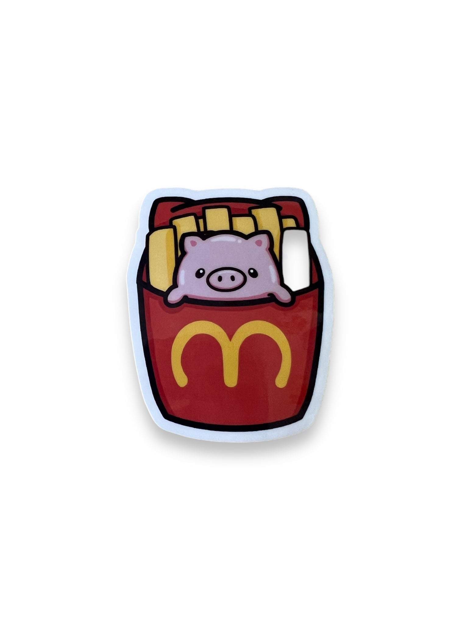Piggy Fries Sticker