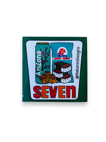 Seven Eleven Island Snacks Sticker
