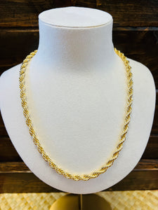 6-7mm Gold Filled Rope Chain