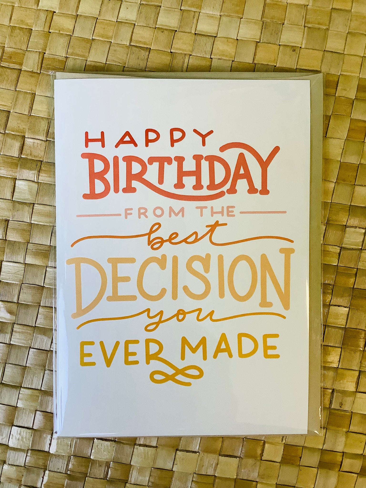 Best Decision - Birthday Card