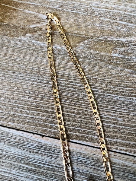 Keiki/Child 14" x 4.5mm Figaro Gold Filled Chain