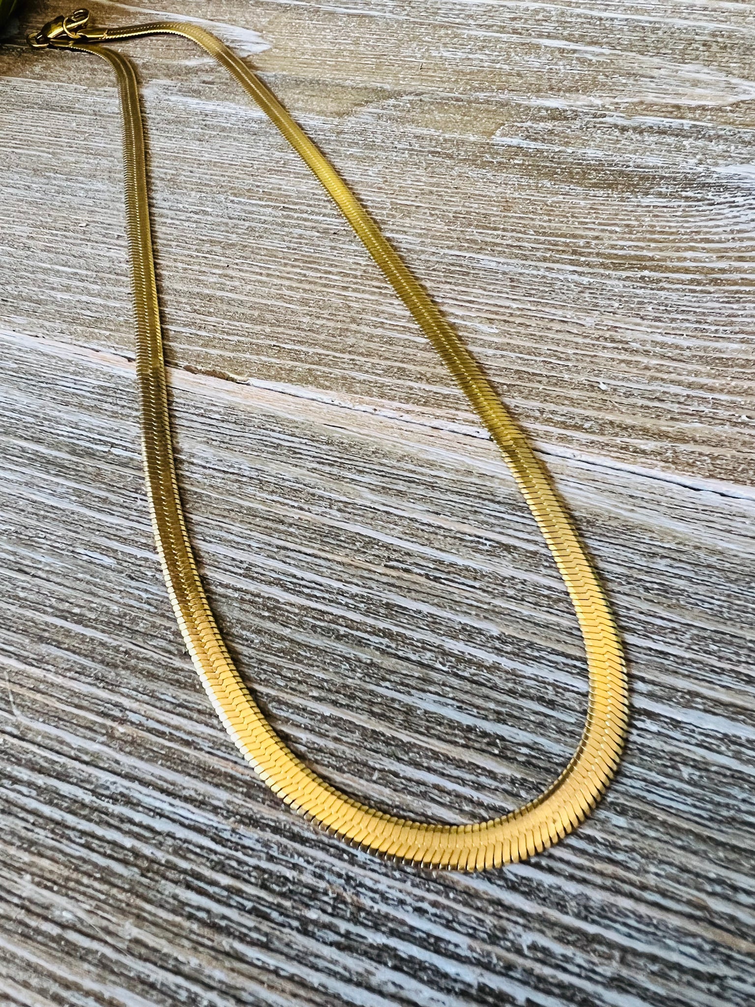 4mm Silk Herringbone Gold Filled Chain