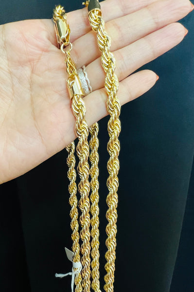Keiki/Child Length 8mm Rope Chain GOLD FILLED