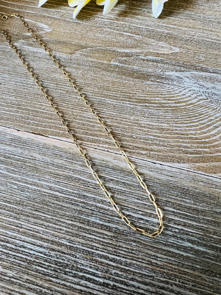 2mm Paperclip Gold Filled Chain