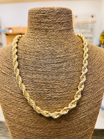 Keiki/Child Length 8mm Rope Chain GOLD FILLED