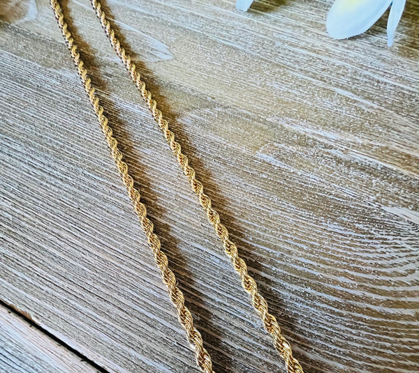4mm Gold Filled Rope Chain