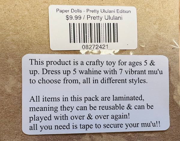 Paper Dolls - Pretty Ululani Edition